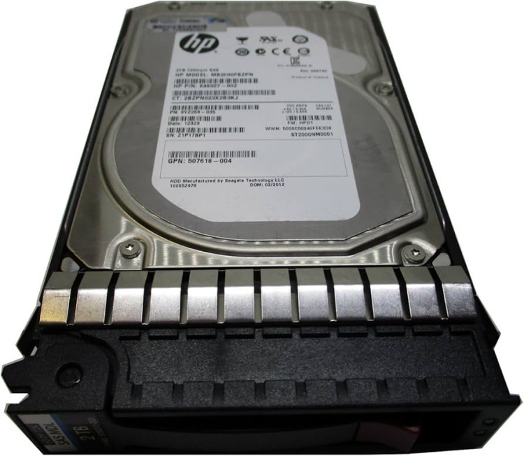 HP 2TB 6G SAS 7.2K rpm LFF (3.5-inch) Dual Port Жесткий диск - винчестер HP 2TB 6G SAS 7.2K rpm LFF (3.5-inch) Dual Port Жесткий диск - винчестер