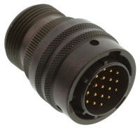 AMPHENOL PT06W14-19S CIRCULAR CONNECTOR PLUG SIZE 14, 19POS, CABLE; CONNECTOR TYPE:CIRCULAR INDUSTRIAL; CONNECTOR BODY MATERIAL:ALUMINIUM; GENDER:PLUG; CONTACT GENDER:SOCK