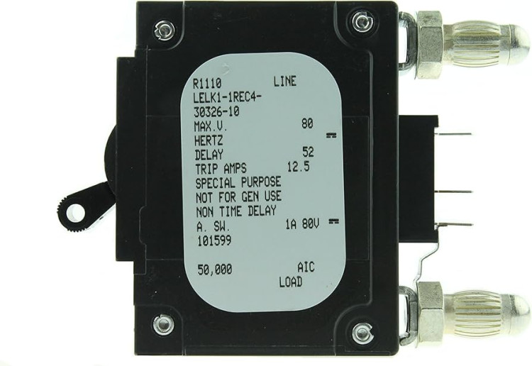 AIRPAX LELK1-1REC4-30326-10 CIRCUIT BREAKER 10AMP DC W/AUX