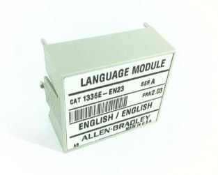 ALLEN BRADLEY 1336E-EN43 LANGUAGE MODULE V4.03 ENGLISH ALLEN BRADLEY 1336E-EN43 LANGUAGE MODULE V4.03 ENGLISH