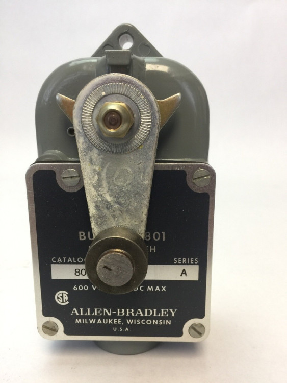 ALLEN BRADLEY 801-ASG17 SWITCH,LIMIT 120V/6 A - 600V/1.2 A ALLEN BRADLEY 801-ASG17 SWITCH,LIMIT 120V/6 A - 600V/1.2 A