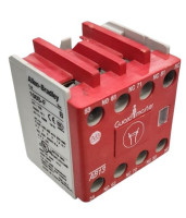ALLEN BRADLEY 100S-FAB13 AUXILIARY CONTACT BLOCK FRONT MOUNTING 1NO/3NC