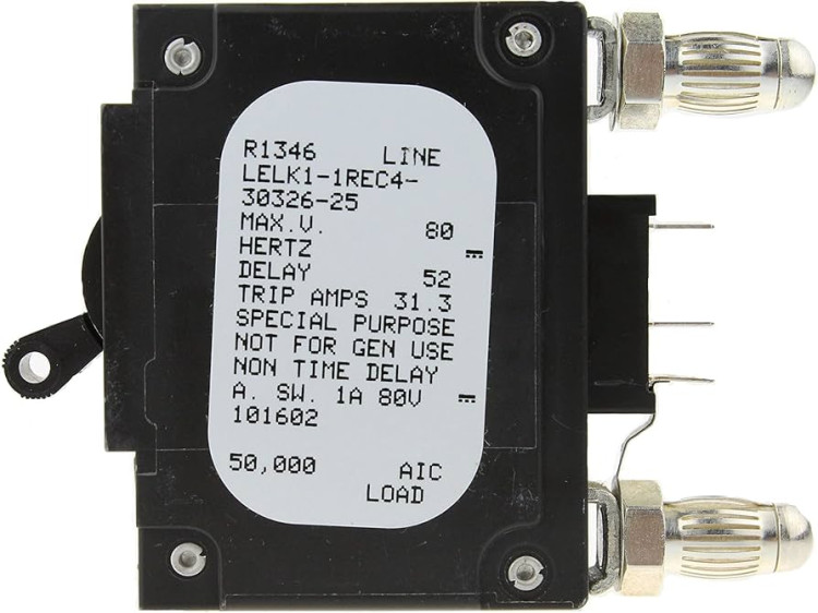 AIRPAX LELK1-1REC4-30326-25 CIRCUIT BREAKER 20AMP DC W/AUX