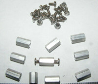 STANDOFF SPACER 1/4IN .375IN HEX ALUM EACH