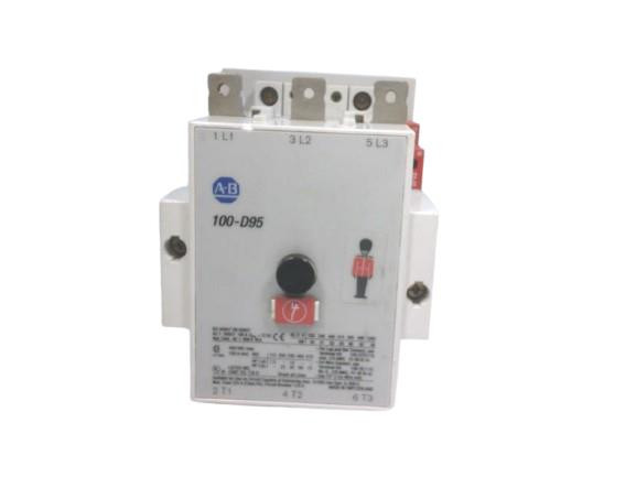 ALLEN BRADLEY 100S-D95D22C CONTACTOR, SAFETY, 120V 60HZ AC OPERATED, 3–POLE 3 N.O., 95A AC–3, AUX 2 N.O. 2 N.C. ALLEN BRADLEY 100S-D95D22C CONTACTOR, SAFETY, 120V 60HZ AC OPERATED, 3–POLE 3 N.O., 95A AC–3, AUX 2 N.O. 2 N.C.