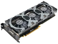 Видеокарта 4Gb Inno3D GeForce GTX 980 HerculeZ X3 Gaming OC 4GB GDDR5 256-bit 1152/7010MHz (N98V-1SDN-M5DNX) PCIex16(3.0) DirectX12 3DisplayPort 1.2 HDMI 2.0 DVI-I 3вентилятора (32-362)