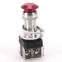 ALLEN BRADLEY 800H-FPX6D4 HAZARDOUS LOCATION TYPE 7 9 2 POS. PB-NON-ILLUM., STANDARD BARREL LENGTH, PUSH - PULL UNIT, MUSHROOM HEAD, RED, 1 NCLB