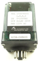 ACTION INSTRUMENTS 1601-6080 RELAY 120VAC PWR DPDT 0/150VAC IN 11PIN