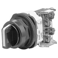 ALLEN BRADLEY 800MR-JH2U SELECTOR SWITCH 3POS MAIN BLACK KNOB NO CONTACTS