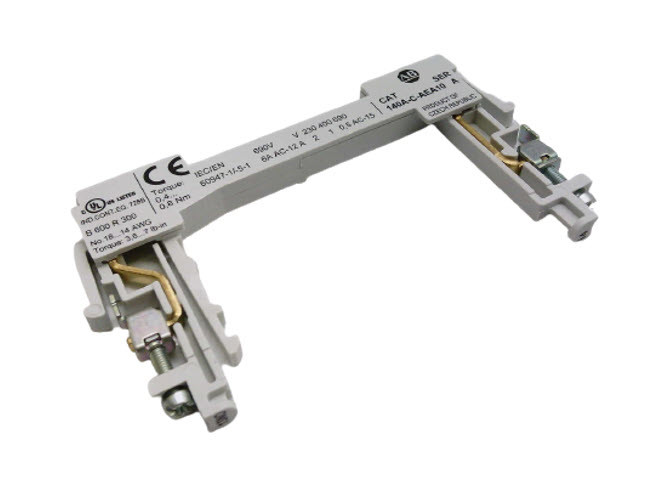 ALLEN BRADLEY 140A-C-AEA10 AUXILIARY CONTACT, FLUSH MOUNTING, 1 N.O., MARKED 13/14