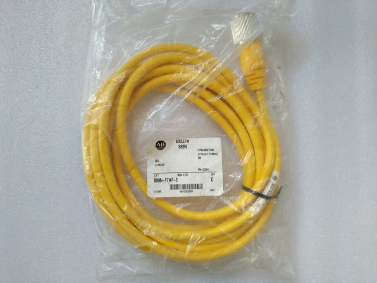 ALLEN BRADLEY 889N-F7AF-5 CORDSET, MINI-PLUS ALLEN BRADLEY 889N-F7AF-5 CORDSET, MINI-PLUS