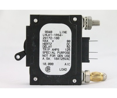 AIRPAX LMLK1-1RS4-29172 CIRCUIT BREAKER 100AMP AIRPAX LMLK1-1RS4-29172 CIRCUIT BREAKER 100AMP