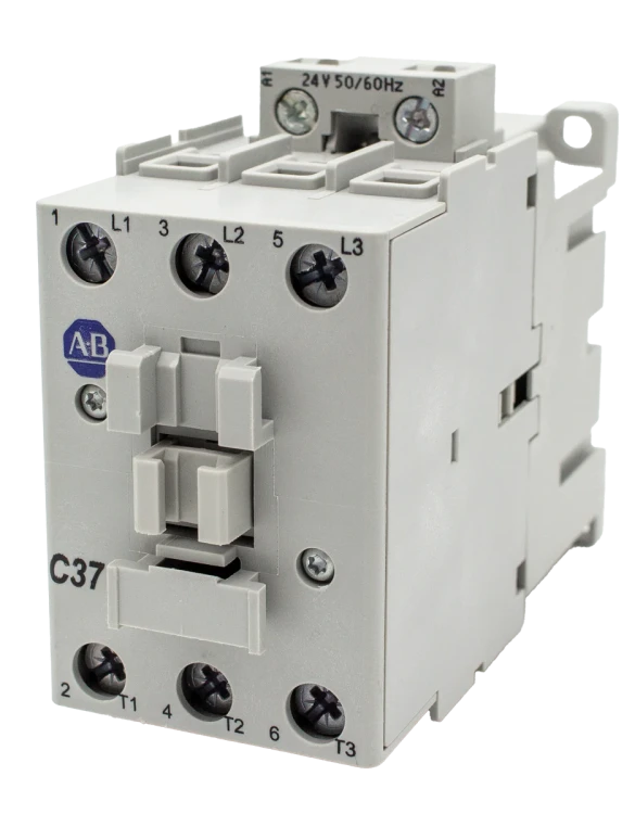 ALLEN BRADLEY 100-C37KJ00 CONTACTOR, SCREW TERMINALS, 18.5KW/400V, COIL 2 TERMINALS, COIL TERMINALS AT LINE SIDE, CONTROL VOLTAGE 24V 50/60HZ, NO AUXILIARY CONTACT, SINGEL PACK ALLEN BRADLEY 100-C37KJ00 CONTACTOR, SCREW TERMINALS, 18.5KW/400V, COIL 2 TERMINALS, COIL TERMINALS AT LINE SIDE, CONTROL VOLTAGE 24V 50/60HZ, NO AUXILIARY CONTACT, SINGEL PACK