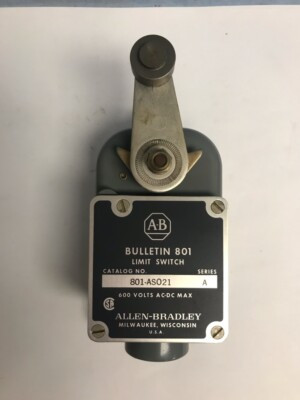 ALLEN BRADLEY 801-ASO21 SWITCH,LIMIT 120V/6 A - 600V/1.2 A ALLEN BRADLEY 801-ASO21 SWITCH,LIMIT 120V/6 A - 600V/1.2 A