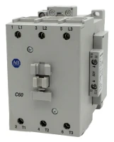 ALLEN BRADLEY 100-C60D01 CONTACTOR, SCREW TERMINALS, 32KW/400V, COIL 2 TERMINALS, COIL TERMINALS AT LINE SIDE, CONTROL VOLTAGE 110V 50HZ / 120V 60HZ, 1 N.C. AUXILIARY CONTACT, SINGEL PACK