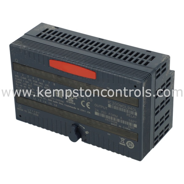 FANUC IC200MDL940  OUTPUT RELAY 2.0 AMPS PER POINT ISOLATED FORM A, 16 POINTS