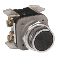 ALLEN BRADLEY 800T-K2AAXX 30.5MM TYPE 4/13 SELECTOR PB, A CAM WITH FLUSH OPERATOR, BLACK, 1 NO-1 NC 1 NO-1 NC