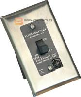 ALLEN BRADLEY 600-TQX216 MANUAL STARTING SWITCH, TOGGLE TYPE, TYPE 1 GENERAL PURPOSE ENCLOSURE, FLUSH MOUNTING, WITH STAINLESS STEEL FLUSH PLATE