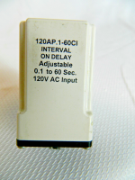 AMPERITE 120AP.1-60CI TIME DELAY RELAY, DPDT, 60SEC, 120VAC; CONTACT CONFIGURATION:DPDT; NOM INPUT VOLTAGE:120V AC; DELAY TIME RANGE:0.1S TO 60S; TIMING ADJUSTMENT:KNOB; RE