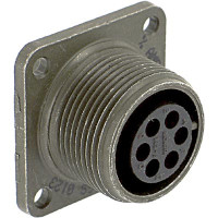 AMPHENOL MS3102R-24-22P CIRCULAR CONN, RCPT, SIZE 24, 4POS, BOX; CONNECTOR TYPE:CIRCULAR MILITARY; CONNECTOR BODY MATERIAL:ALUMINIUM ALLOY; GENDER:RECEPTACLE; CONTACT GENDER: