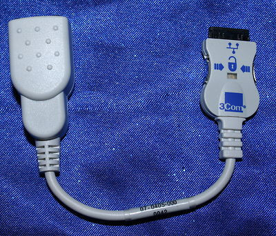3COM 3C-PC-TP-CBL NETWORK CABLE 10BASE T DONGLE