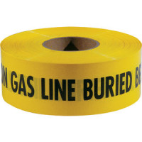 3M 375 MIN PUR MAY BE REQ'D CAUTION BURIED GAS LINE BELOW (YELLOW) 3" X 1000'