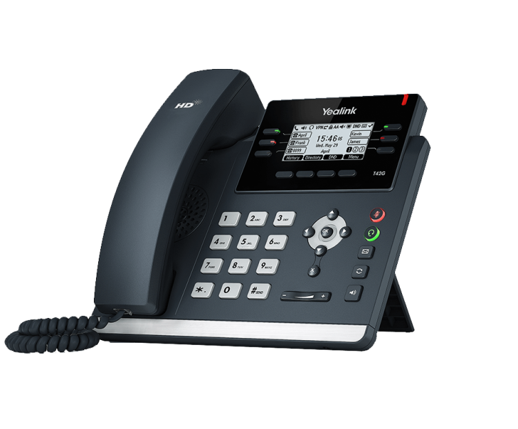 Телефон Yealink SIP-T42G, 3 линии,