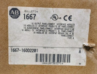 ALLEN BRADLEY 1667-16OD2201 1492 PANELCONNECT MODULE, 16 POINT DC OUTPUT, 12-PIN M23, TYPE 4