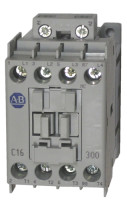 ALLEN BRADLEY 100-C16D300 CONTACTOR, SCREW TERMINALS, 7.5KW/400V, COIL 2 TERMINALS, COIL TERMINALS AT LINE SIDE, CONTROL VOLTAGE 110V 50HZ / 120V 60HZ, 3 N.O. + 1 N.C. MAIN POLES, SINGEL PACK