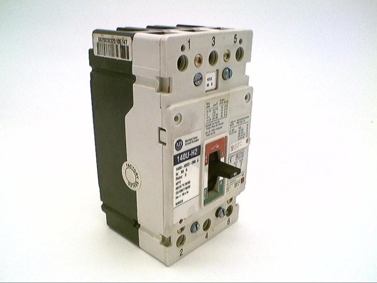 ALLEN BRADLEY 140U-H2C3-C60-A MOLDED CASE CIRCUIT BREAKER, 125A, H-FRAME, 20-2 ALLEN BRADLEY 140U-H2C3-C60-A MOLDED CASE CIRCUIT BREAKER, 125A, H-FRAME, 20-2