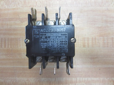 ARROW HART ACC2308054G CONTACTOR 40AMP 240V COIL ARROW HART ACC2308054G CONTACTOR 40AMP 240V COIL