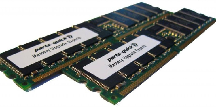 4GB of Advanced ECC PC2700 DDR SDRAM DIMM Memory Kit (2 x 2 GB)