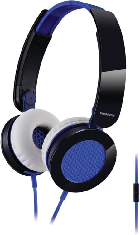 Panasonic Earphones RP-HXS200E-A, Black/Blue Panasonic Earphones RP-HXS200E-A, Black/Blue