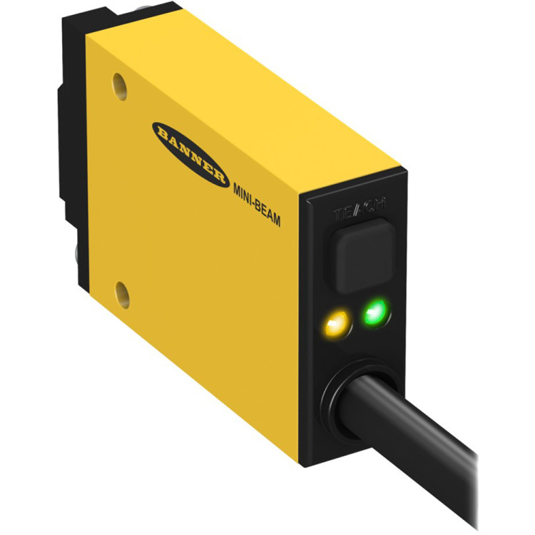 BANNER ENGINEERING SM31R  MINI-BEAM: RECEIVER; RANGE: 3 M; INPUT: 10-30V DC; OUTPUT: BIPOLAR: 1 NPN; 1 PNP; 2 M (6.5 FT) CABLE, PART # 25622