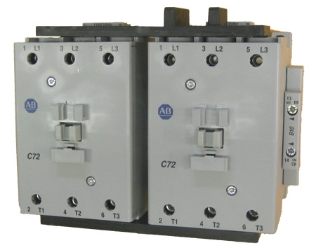 ALLEN BRADLEY 104-C72D22 REVERSING CONTACTOR, 40KW/400V, CONTROL VOLTAGE 110V 50HZ / 120V 60HZ, 1 N.O. + 1 N.C. PER CONTACTOR ALLEN BRADLEY 104-C72D22 REVERSING CONTACTOR, 40KW/400V, CONTROL VOLTAGE 110V 50HZ / 120V 60HZ, 1 N.O. + 1 N.C. PER CONTACTOR