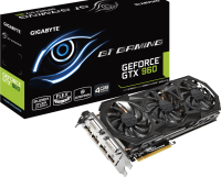 Видеокарта 4Gb Gigabyte GV-N960G1 GAMING-4GD, GeForce, GTX 960, PCI-E, 4096МБ, GDDR5, 2xDVI, HDMI, 3xDP,