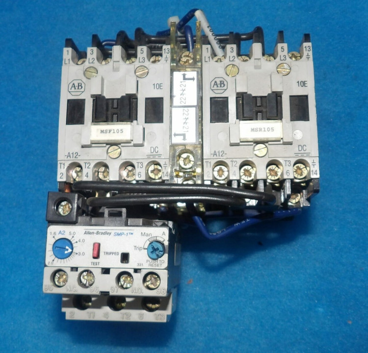 CONTACTOR REVERSING 12AMP 3POLE COIL 24VDC