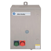 ALLEN BRADLEY 509-AJB NEMA FULL VOLTAGE NON-REVERSING STARTER,SIZE 0,460-480V 60HZ,TYPE 3R/12, DUSTTIGHT, PAINTED METAL, EXTERNAL RESET, DOOR SCREW FASTENER, WITH EUTECTIC ALLOY OVERLOAD RELAY