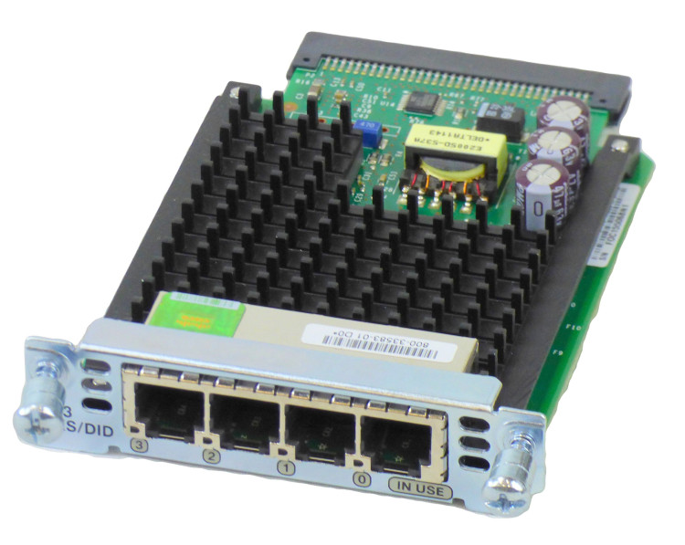Four-Port Voice Interface Card - FXS and DID Four-Port Voice Interface Card - FXS and DID
