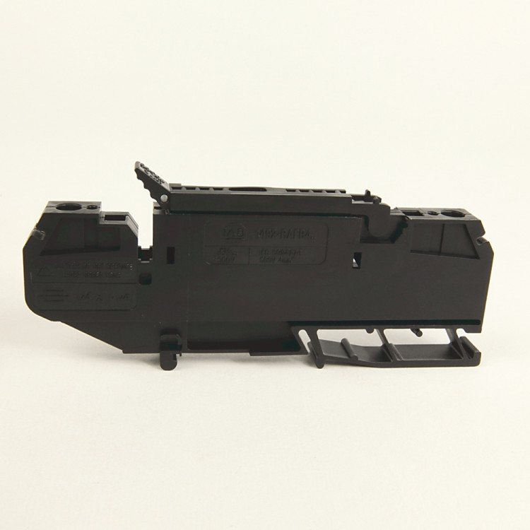 ALLEN BRADLEY 1492-RAFB4 QUICKCLAMP SCREWLESS, SINGLE CONTACT, FUSIBLE TERMINAL BLOCK, FEED THROUGH, BLACK, 4MM2, PQ = 25