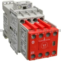 ALLEN BRADLEY 100S-C09ZJ05C SAFETY CONTACTOR, SCREW TERMINALS, 4KW/400V, COIL 2 TERMINALS, COIL TERMINALS AT LINE SIDE, CONTROL VOLTAGE 24V DC, 5 N.C. AUXILIARY CONTACT, SINGEL PACK