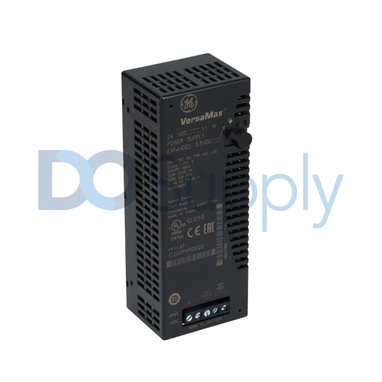 FANUC IC200PWR002 POWER SUPPLY WITH EXPANDED 3.3VDC 24VDC INPUT. NOTE: LOGIC SIDE SUPPLY OF 1.5 AMPS MAXIMUM. UP TO 1.0 AMPS CAN BE ALLOCATED FOR 3.3V USAGE. FANUC IC200PWR002 POWER SUPPLY WITH EXPANDED 3.3VDC 24VDC INPUT. NOTE: LOGIC SIDE SUPPLY OF 1.5 AMPS MAXIMUM. UP TO 1.0 AMPS CAN BE ALLOCATED FOR 3.3V USAGE.