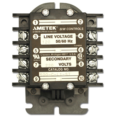 AMETEK 1500-G-L1-S8-OC-X CONTROL RELAY INDUCTION 2NO/1NC 120VAC SEC 360VAC AMETEK 1500-G-L1-S8-OC-X CONTROL RELAY INDUCTION 2NO/1NC 120VAC SEC 360VAC