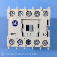 ALLEN BRADLEY 100-M05N-Z243S CONTACTOR, IEC, MINI, 5A, 24V DC, 1 N.O. AUX.