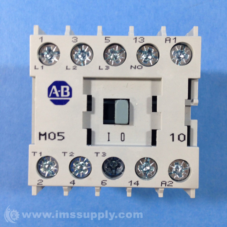 ALLEN BRADLEY 100-M05N-Z243S CONTACTOR, IEC, MINI, 5A, 24V DC, 1 N.O. AUX. ALLEN BRADLEY 100-M05N-Z243S CONTACTOR, IEC, MINI, 5A, 24V DC, 1 N.O. AUX.