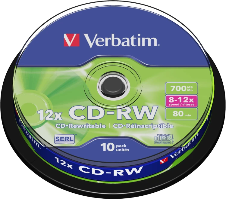 Диски чистые CD-RW, 700 Мб, 10шт (шпиндель) Диски чистые CD-RW, 700 Мб, 10шт (шпиндель)