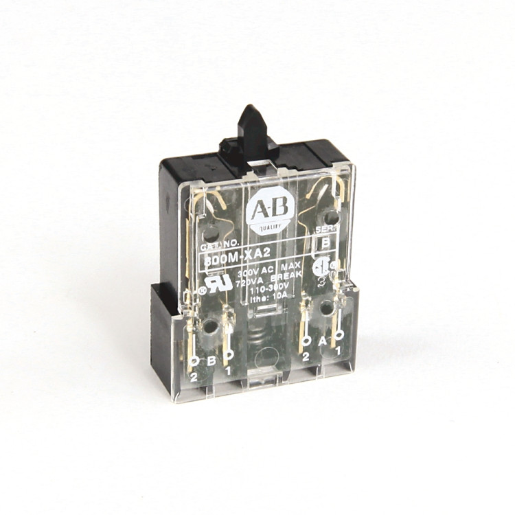 ALLEN BRADLEY 800M-XA2 BLOCK,STANDARD CONTACT 300V AC MAX 10 AMPS ALLEN BRADLEY 800M-XA2 BLOCK,STANDARD CONTACT 300V AC MAX 10 AMPS