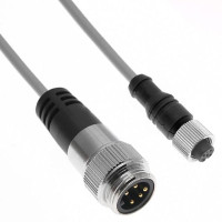 DEVICENET, DEVICENET MEDIA, KWIKLINK, INSULATION DISPLACEMENT QD, MINI-STYLE PIGTAIL DROP QD, 24 VDC 8 A, GREY SEALED CABLE, 1 M