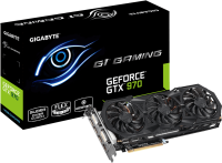 Видеокарта 4Gb Gigabyte GV-N970G1 GAMING-4GD, GeForce, GTX 970, PCI-E, 4096МБ, GDDR5, 2xDVI, HDMI,256bit