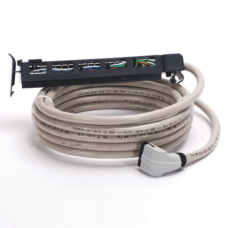 ALLEN BRADLEY 1492-CABLE050F PRE-WIRED CABLE FOR DIGITAL I/O MODULES, CABLE TYPE F, 20 CONDUCTOR, 22 AWG, W/ 1771-WH CONNECTOR, 5.0 METER (16.4 FEET) ALLEN BRADLEY 1492-CABLE050F PRE-WIRED CABLE FOR DIGITAL I/O MODULES, CABLE TYPE F, 20 CONDUCTOR, 22 AWG, W/ 1771-WH CONNECTOR, 5.0 METER (16.4 FEET)